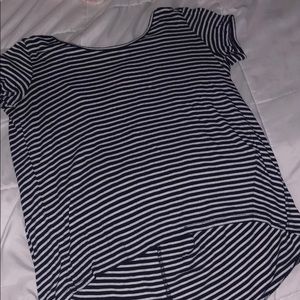 stripped flowy shirt